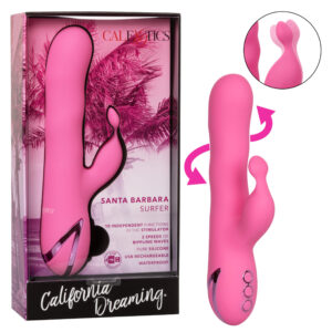 Calexotics California Dreaming Santa Barbara Surfer Rippling Rabbit Vibrator Pink SE 4350 65 3 716770097903 Multiview scaled 1