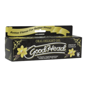 Doc Johnson Good Head Oral Delight Gel 114ml French Vanilla Flavour 1360 08 BX 782421069599 Boxview