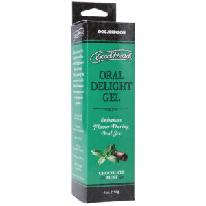 Doc Johnson Goodhead Oral Delight Gel Chocolate Mint 113g 1361 12 BX 782421081683 Boxview