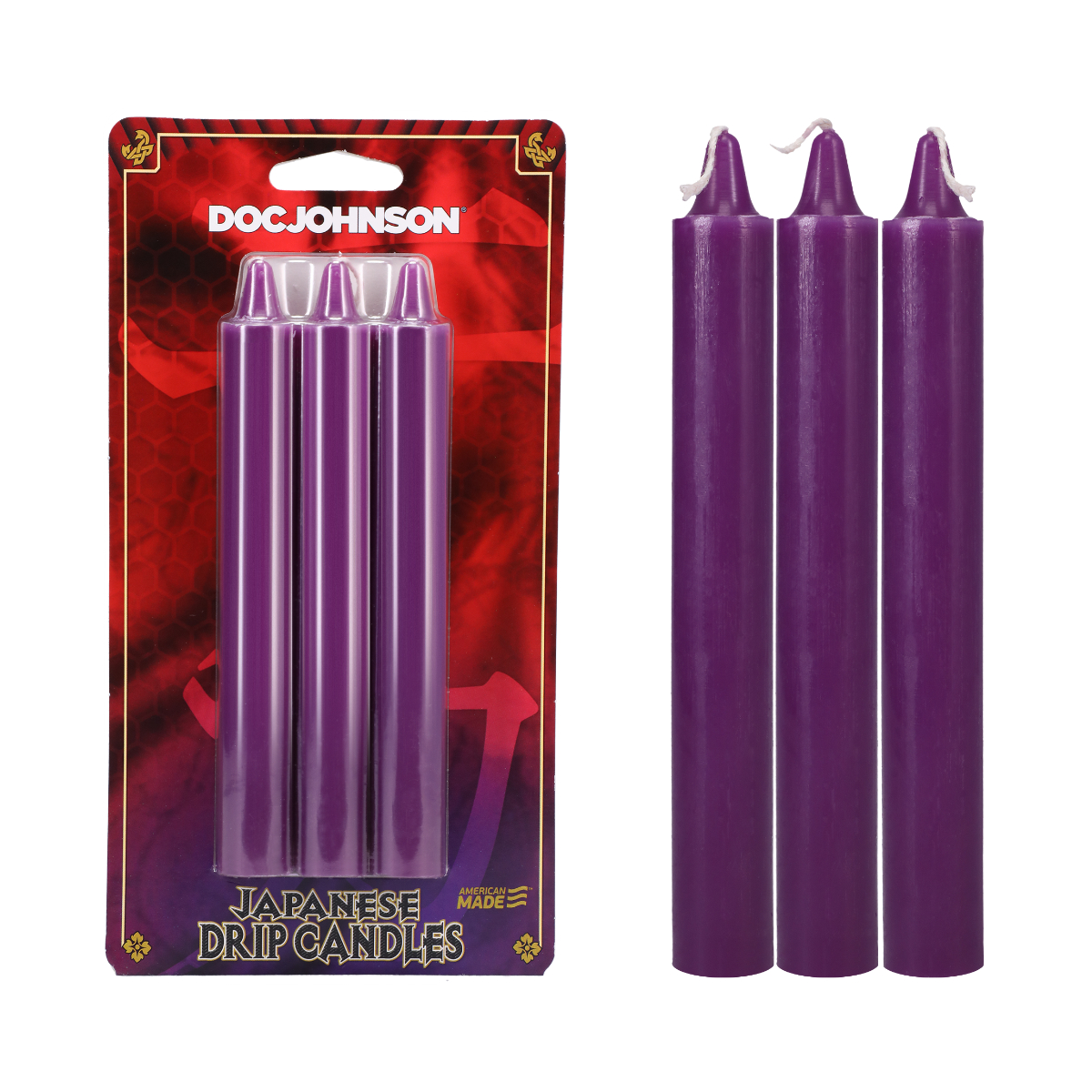 Doc Johnson Japanese Drip Candles Purple 2101 06 CD 782421082819 Multiview