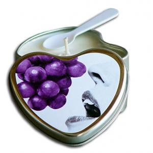 Earthly Body Heart Massage Candle Grape 879959001860