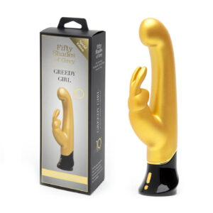 Fifty Shades of Grey Greedy Girl 10 Year Anniversary Special Edition Gold Rabbit Vibrator Gold FS 80882 5060779233493 Multiview