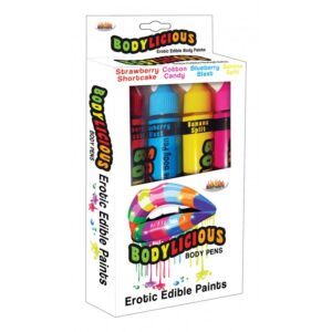 Hott Products Bodylicious Body Pens Edible Paints HP3043 boxview