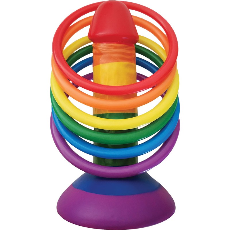 Hott Products Rainbow Pecker Party Ring Toss Game HP 3280 818631032808 Detail