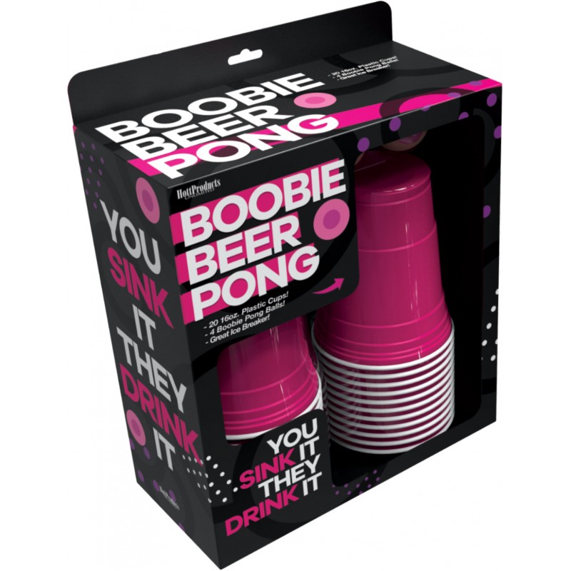 Hott ducts Boobie Beer Pong Game HP3288 818631032884 Boxview