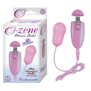 NASS Toys Ozone Orgasmic Rechargeable Bullet Pink 2715 782631271508 Multiview