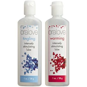 Oralove Dynamic Duo Lickable Lubes Warming Tingling 2pack 1355 05 BX 782421017361 Detail