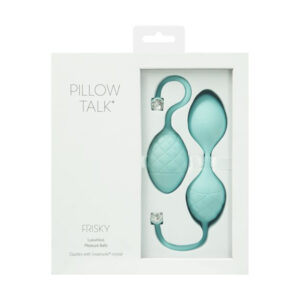 Pillow Talk Frisky Silicone Pleasure Balls Set Teal 56719 677613567192 Boxview