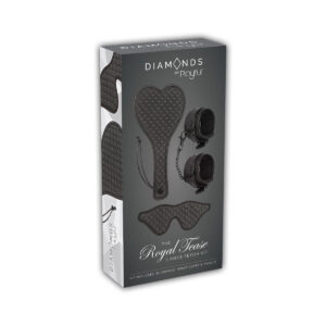 Playful Diamonds The Royal Tease 3 piece Fetish Kit Black 6001086670006 Boxview