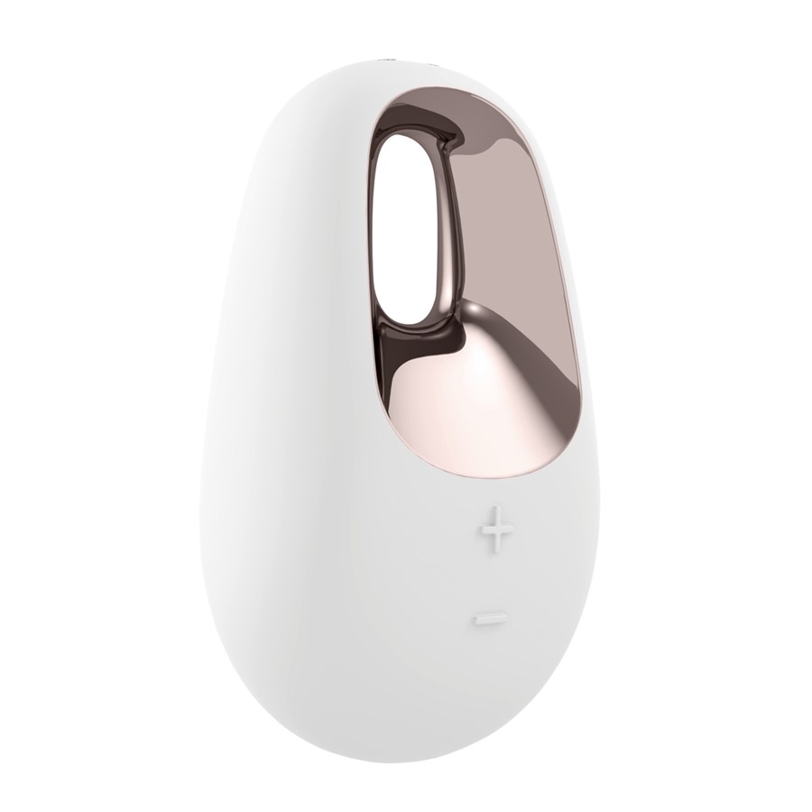 Satisfyer Layons White Temptation Layon Massager White Rose Gold 4061504000954 Angle Detail