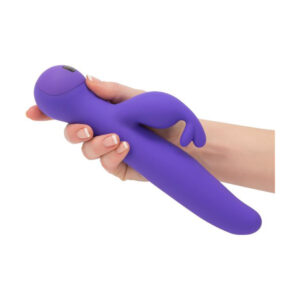 BMS Factory Swan Touch Trio Touch Control Rabbit Vibrator Purple 3 95015 677613395054 Hand Model Detail