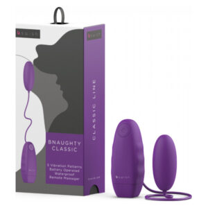 BNaughty Classic Remote Control Egg Vibrator Purple BSBNA1351 8555888501351 Multiview