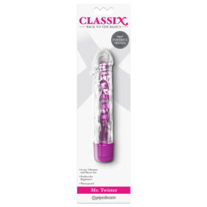 Pipedream Classix Mr Twister Sleeved Vibrator Pink PD1977 11 603912755640 Boxview