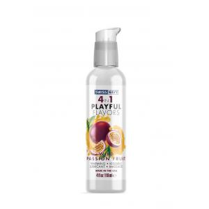 Swiss Navy 4 in 1 Playful Flavours Wild Passion Fruit Flavoured Lubricant 118ml SN4N1FWPF4 699439005573 Boxview