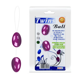 Baile Twins Ball Anal Beads Purple BI 014036 2 6959532305432 Multiview