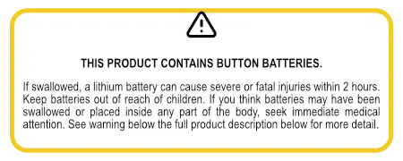 Button Cell Battery Warning Small