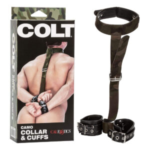 Calexotics COLT Camo Collar and Cuffs Green Camo SE 6915 23 3 716770092465 Multiview