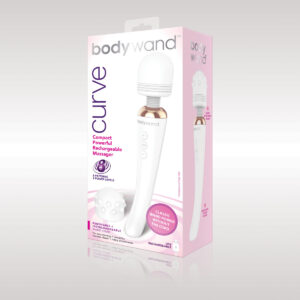 Bodywand Curve Rechargeable Wand Massager White BW150 848416003846 Boxview