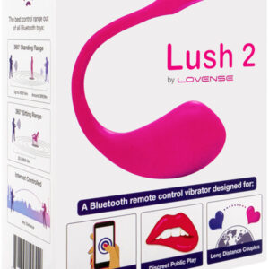 Lovense Lush 2 Smartphone App Egg Vibrator Pink 0728360599544 Boxview