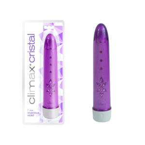 Topco Climax Cristal 7 inch Smoothie Vibrator Vivacious Violet Purple 1070160 051021701605 Multiview