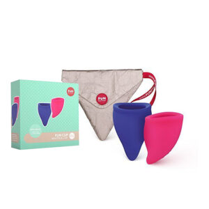 Fun Factory Fun Cup Explore Kit Menstrual Cup Set Size A and Size B Pink Blue 95003 4032498950037 Multiview