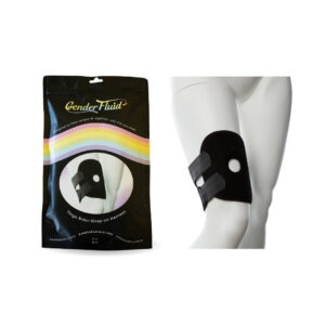Gender Fluid Thigh Rider Thigh Strap On Harness Black Multiview.jpg