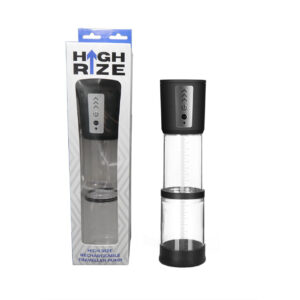 High Rize Rechargeable Collapsible Traveller Automatic Penis Pump 3 Speed Clear HIR007 9354434000664 Multiview.jpg