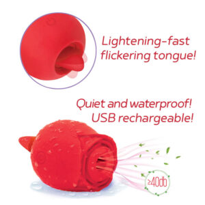 Icon Brands Wild Rose Air Suction Flickering Tongue Clitoral Stimulator Red IC1701 847841017015 Info Detail.jpg