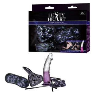 NMC Lusty Heart Deluxe Cowgirl Bondage Strap On Harness Kit Purple FKK011A000 042 4897078627347 Multiview