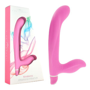 Vibe Therapy Wishbone Strapless Strap On Dildo Vibrator Pink B0084R4VPGBX 6946689004660 Multiview