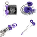 Global Novelties NIXIE Metal Jewel Plug and Furry Cuffs Set Purple 1000322 850010096957 Multi Detail.jpg