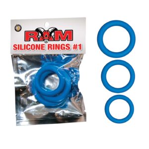 Nass Toys Nasswalk RAM Silicone Cock Rings 3 Sizes Blue 2591 A 782631259117 Multiview.jpg