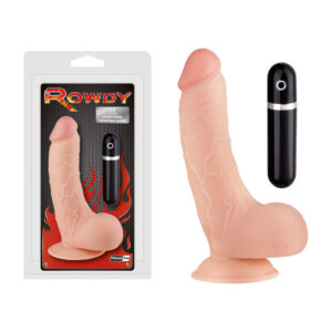 Rowdy 7 point 5 inch Vibrating Dong Light Flesh FPBE066A00 051 4892503142150 Multiview.jpg