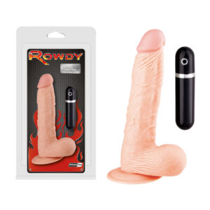 Rowdy 8 point 5 inch Vibrating Dong Light Flesh FPBE226A00 051 4892503142297 Multiview.jpg