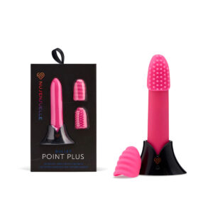 Nu Sensuelle Point Plus Bullet Vibrator and 2 Silicone Sleeves Pink BT W61PK 9342851002620 Multiview.jpg