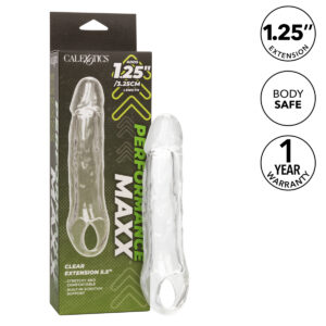 Calexotics Performance Maxx 1 point 25 Inch Penis Extension Sleeve Clear SE 1632 10 3 716770106872 Info Multiview.jpg