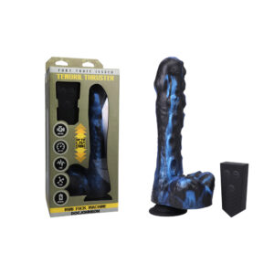 Doc Johnson x Fort Troff Tendril Thruster 8 point 5 inch Thrusting Fantasy Dong with Balls and Remote Black Blue 1100 26 BX 782421084561 Multiview.jpg