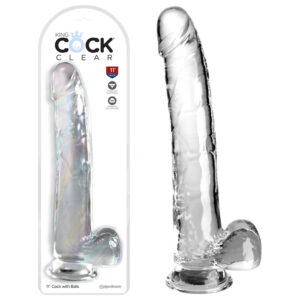 Pipedream King Cock Clear 11 Inch Cock with Balls Clear PD5759 20 603912774665 Multiview.jpg