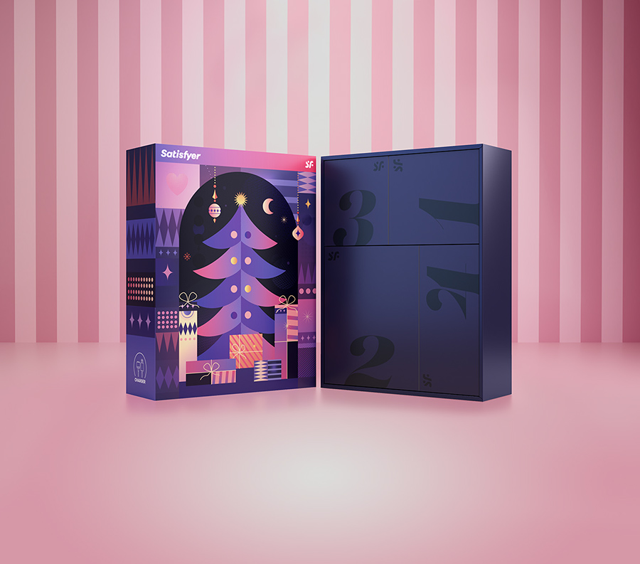 Satisfyer Adventsbox Christmas Gift Box Box Open Detail