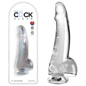 Pipedream King Cock Clear 7 point 5 Inch Cock with Balls Clear PD5760 20 603912774672 Multiview.jpg