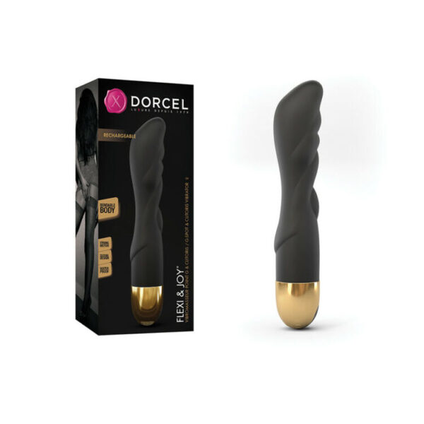 Dorcel Flexi and Joy Vibrator Black Gold 6072158 3700436072158 Multiview.jpg