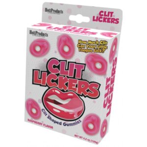 Hott Products Clit Lickers Raspberry Flavoured Clitoris Gummy Candies HP3317 818631033171 Boxview.jpg