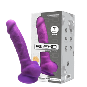 SilexD Model 1 Thermo Reactive Silicone 7 Inch Dong with Balls Purple 220239 8433345220239 Multiview.png