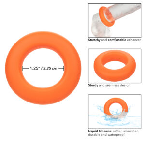 Calexotics Alpha Liquid Silicone Prolong Large Ring Cock Ring Orange SE 1491 55 2 716770106155 Info Detail.jpg