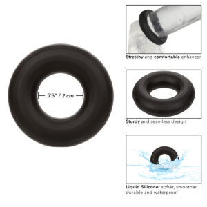 Calexotics Alpha Liquid Silicone Prolong Medium Ring Cock Ring Black SE 1491 50 2 716770106148 Info Detail.jpg