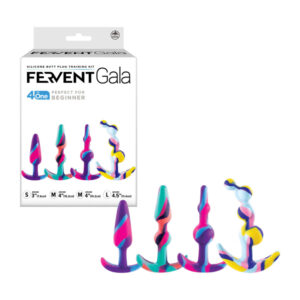NMC Excellent Power Fervent Gala Silicone Butt Plug Kit 4 Piece Multicoloured FKQ005A000 000 4897078633157 Multiview.jpg