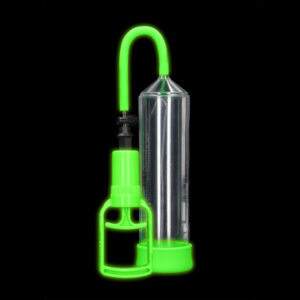 Shots Toys Ouch Glow in the Dark Comfort Beginner Pump Penis Pump Glow in the Dark Green Clear OU786GLO 7423522650653 Detail.jpg