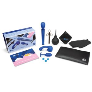Le Wand and b Vibe Anal Massage and Education Set 10pc Blue BV 025 4890808229903 Contents Boxview.jpg