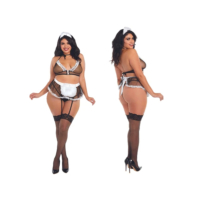 Dreamgirl – Maid For You Maid Outfit – QUEEN (Black/White)