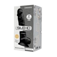 Silexd – Model 1 Dual Density 9″ Dong with Balls (Black)